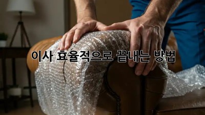이사, 효율적으로 끝내는 방법!